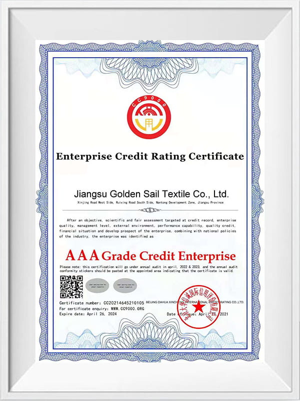 Certificado de calificación crediticia empresarial